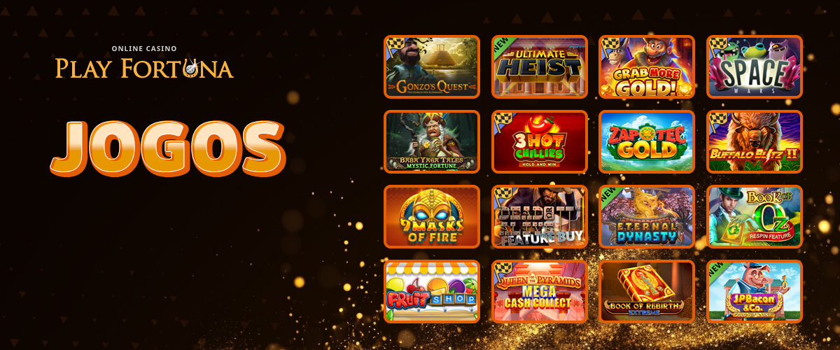 Secções disponíveis na secção do casino online Play Fortuna Brasil